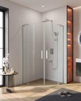 Душевой уголок, радиальный, R-550.          SLIDER-R-2-80/90-C-Cr (800-900)x(800-900)x1950 Cezares