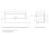 Тумба под раковину подвесная с двумя выкатными ящиками MOLVENO 46 120х46х50 Noce Chiaro MOLVENO 46-120-2C-SO-NC CEZARES Тумба под раковину подвесная с двумя выкатными ящиками MOLVENO 46 120х46х50 Noce Chiaro MOLVENO 46-120-2C-SO-NC CEZARES