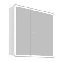 Зеркальный шкаф с двумя распашными дверцам, с двумя стеклянными полками, со встроенной подсветкой и сенсорным выключателем, 12W,220-240V BelBagno