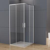 Душевой уголок квадратный/прямоугольный VSS-3RN1012E10CL 900/1000 x 1100/1200 профиль хром стекло прозрачное VINCEA