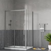 Ограждение душевое ESBANO ESF-128PS-GM оружейная сталь прямоугольное