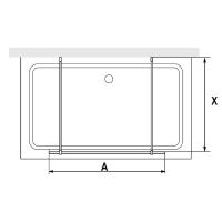 Душевая перегородка RGW WA-018B 120*200 35101812-84 профиль Чёрный стекло Прозрачное(Принт) 8 мм RGW