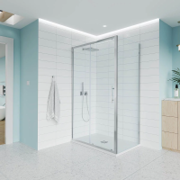 Душевой угол раздвижной E1-SP-CH-17090-01-C9 1700х900x1950 Цвет профиля Хром Стекло  Прозрачное Veconi