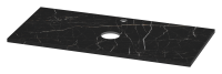 Столешница Керамогранит полирован. -100 см "Аллюр Империал" Черн. (Шанель черн)  SM02-02 Brevita