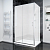 Душевой угол раздвижной прямоугольный RV055M-14070-07-C8 1400х700х1950 Цвет профиля Хром Стекло Матовое Veconi
